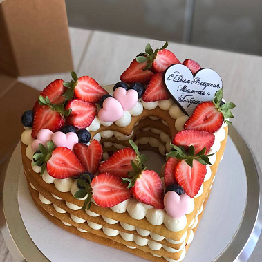 Торт «Сердце» купить - комсомольскнаамуре.сладкоежкин.рф