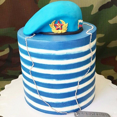 Торт "ВДВ Тельняшка" купить - комсомольскнаамуре.сладкоежкин.рф