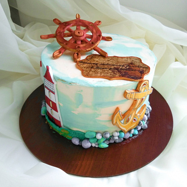 Торт "Нашему капитану" купить - комсомольскнаамуре.сладкоежкин.рф