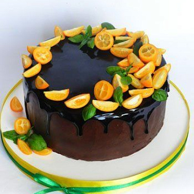 Торт глазурь с дольками купить - комсомольскнаамуре.сладкоежкин.рф