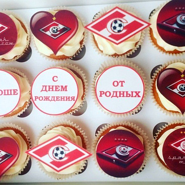 Капкейки "Спартак" купить - комсомольскнаамуре.сладкоежкин.рф